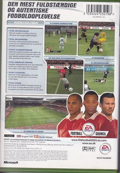 Fifa Football 2003 - XBOX (B Grade) (Genbrug)
